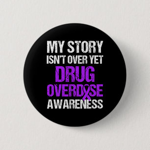 Badge Rond 5 Cm Survivant du guerrier de sensibilisation à la surd