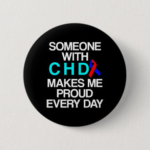 Badge Rond 5 Cm Survivant d'un défaut de maladie cardiaque congéni