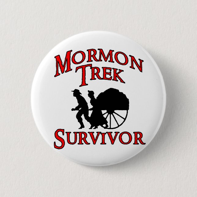 Badge Rond 5 Cm survivant mormon de voyage (Devant)