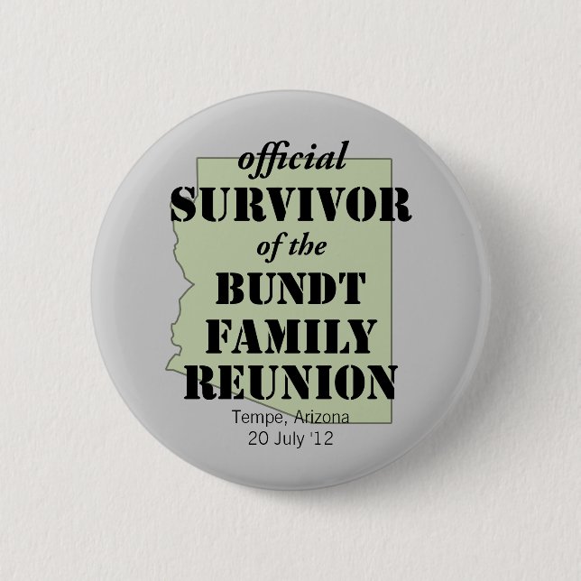Badge Rond 5 Cm Survivant officiel (Devant)