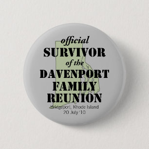 Badge Rond 5 Cm Survivant officiel (vert)