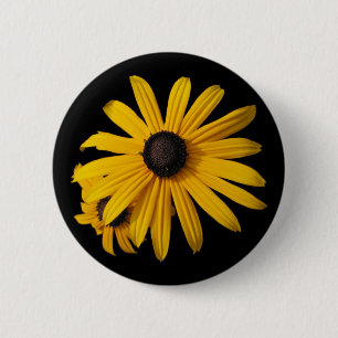 Badge Rond 5 Cm Susans aux yeux noirs