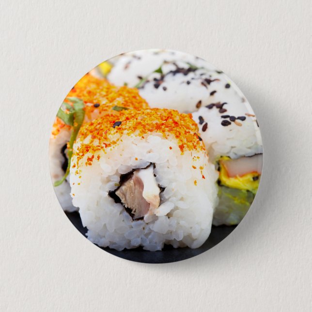 Badge Rond 5 Cm Sushi (Devant)