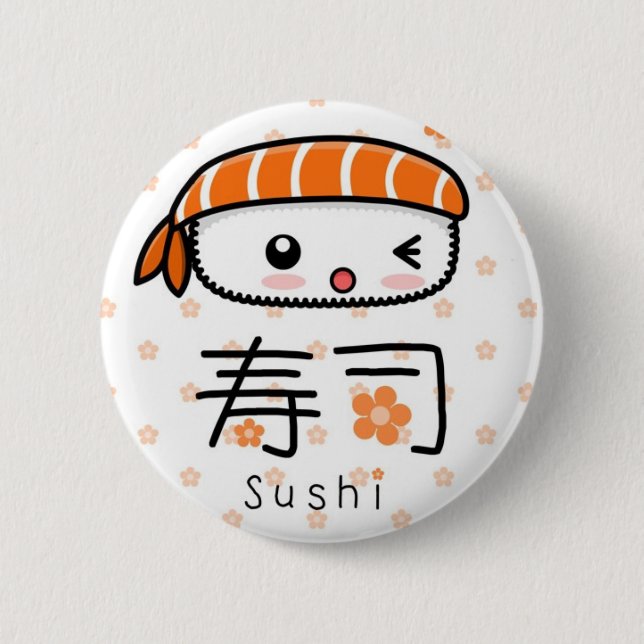 Badge Rond 5 Cm sushi (Devant)