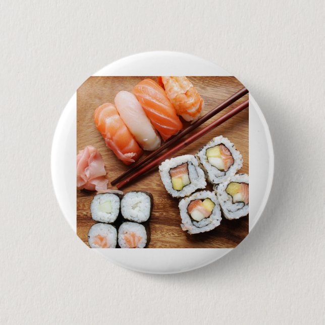 Badge Rond 5 Cm Sushi (Devant)