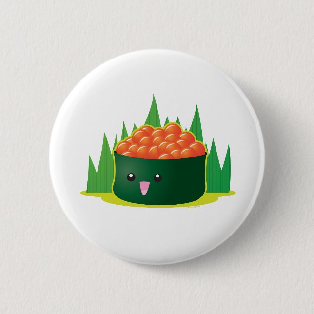 Badge Rond 5 Cm Sushi d'Ikura (Devant)