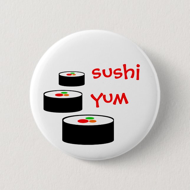 Badge Rond 5 Cm Sushi Yum (Devant)