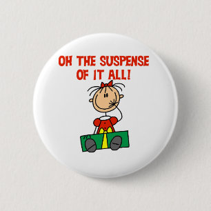 Badge Rond 5 Cm Suspense de Noël
