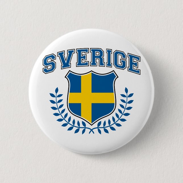 Badge Rond 5 Cm Sverige (Devant)