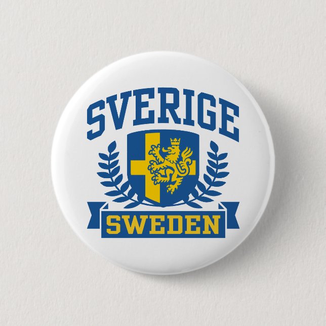 Badge Rond 5 Cm Sverige (Devant)