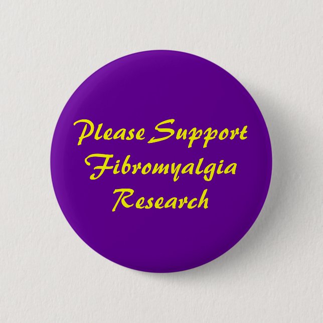 Badge Rond 5 Cm Svp bouton de SupportFibromyalgiaResearch (Devant)