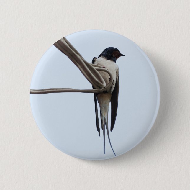 Badge Rond 5 Cm Swallow (Devant)