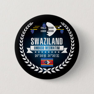 Badge Rond 5 Cm Swaziland