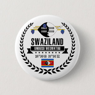 Badge Rond 5 Cm Swaziland