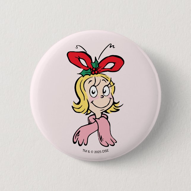 Badge Rond 5 Cm Sweet Cindy Lou Who Portrait (Devant)