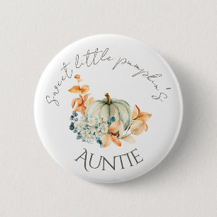Badge Rond 5 Cm Sweet Little Citrouille Chute Baby shower Bouton T