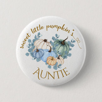 Badge Rond 5 Cm Sweet Little Citrouille Chute Baby shower Bouton T