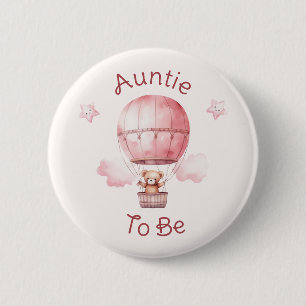 Badge Rond 5 Cm Sweet Little Girl on the Way Baby shower