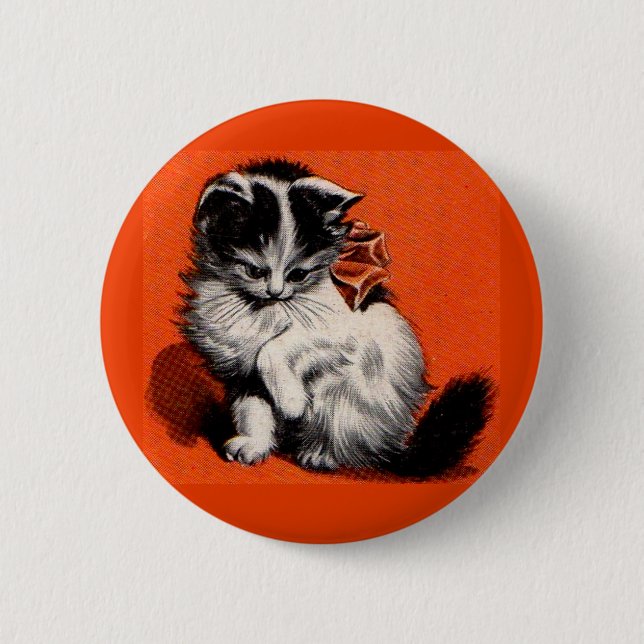 Badge Rond 5 Cm sweet little kitten (Devant)
