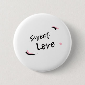 Badge Rond 5 Cm Sweet Love