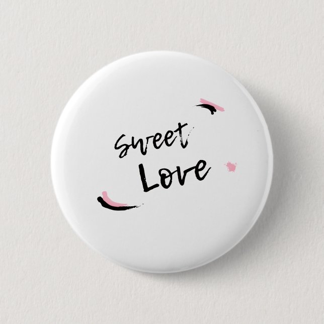 Badge Rond 5 Cm Sweet Love (Devant)