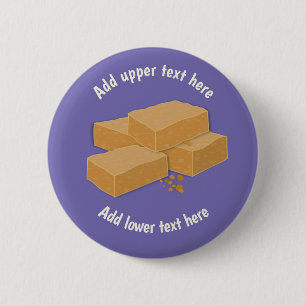 Badge Rond 5 Cm Sweet Scottish Tablet - Bonbons d'Ecosse sur un