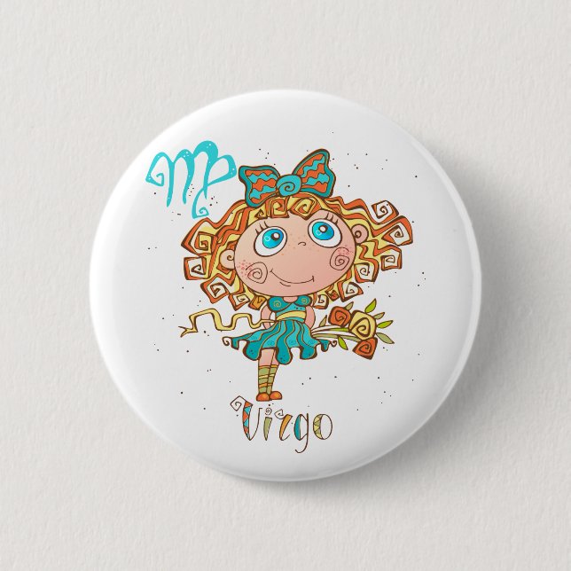 Badge Rond 5 Cm Sweet Virgo Child (Devant)