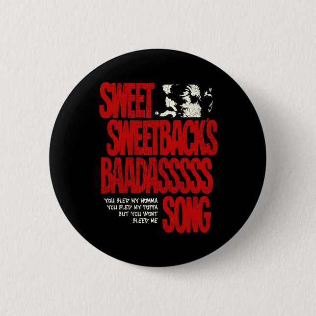 Badge Rond 5 Cm Sweetbacks Badigeonnettes chansons (Devant)