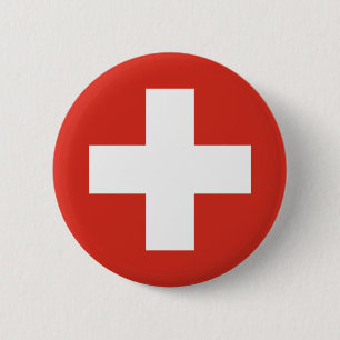 Badge Rond 5 Cm Switzerland country flag roundel