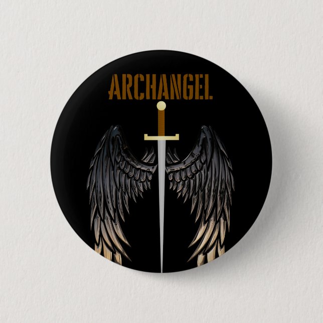 BADGE ROND 5 CM SWORD D'ARCHANGEL (Devant)