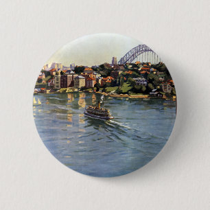 Badge Rond 5 Cm Sydney Harbour, Australie