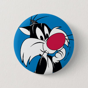 Badge Rond 5 Cm Sylvester Pose classique