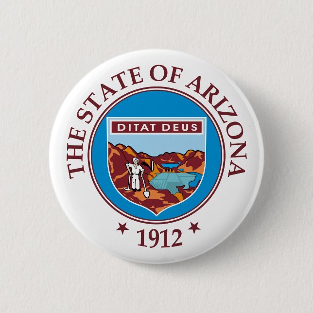 Badge Rond 5 Cm Symbole Arizona (Devant)