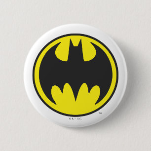 Badge Rond 5 Cm Symbole Batman   Bat Circle Logo
