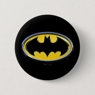 Badge Rond 5 Cm Symbole Batman Logo classique
