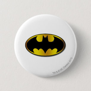 Badge Rond 5 Cm Symbole Batman Logo de dégradé ovale