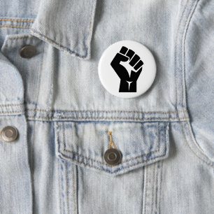 Badge Rond 5 Cm Symbole Black Lives Matt