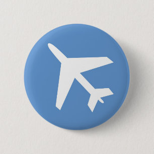 Badge Rond 5 Cm Symbole d'aéroport