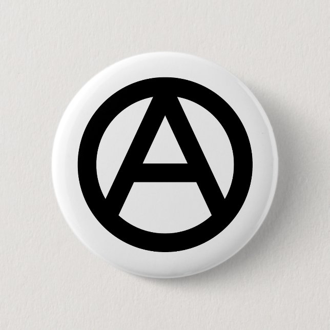 Badge Rond 5 Cm Symbole d'anarchie (Devant)