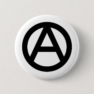 Badge Rond 5 Cm Symbole d'anarchie