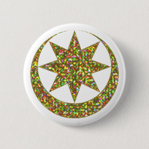 Badge Rond 5 Cm Symbole d'Astarte Ishtar