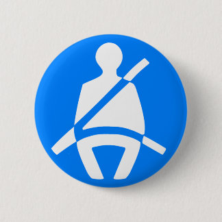 Badge Rond 5 Cm Symbole de ceinture de sécurité