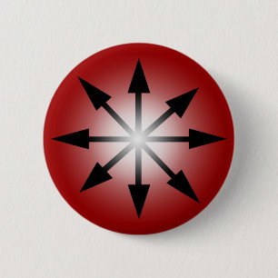 Badge Rond 5 Cm Symbole de chaos