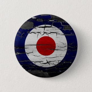 Badge Rond 5 Cm Symbole de cible de mod de détresse