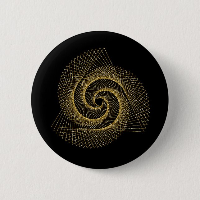 Badge Rond 5 Cm Symbole de géométrie sacrée (Devant)