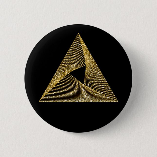 Badge Rond 5 Cm Symbole de géométrie sacrée (Devant)