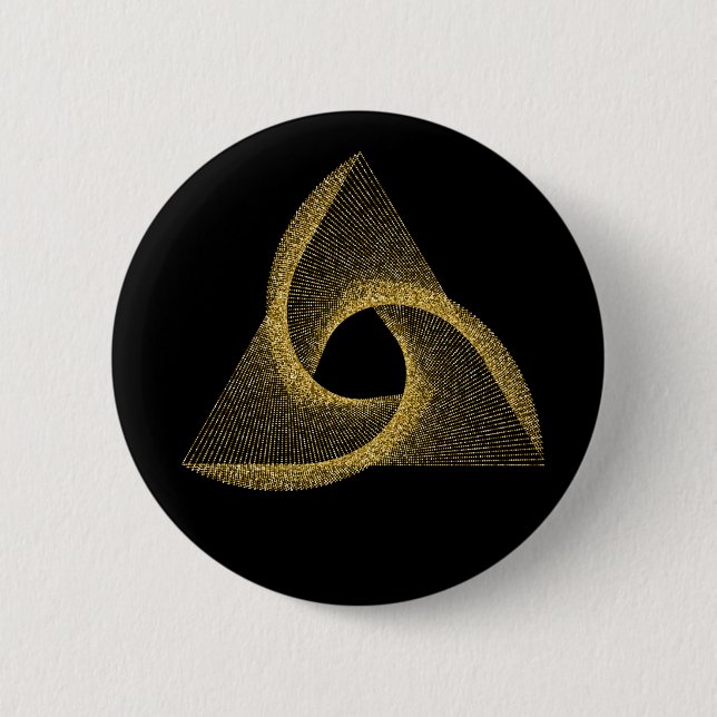 Badge Rond 5 Cm Symbole de géométrie sacrée (Devant)
