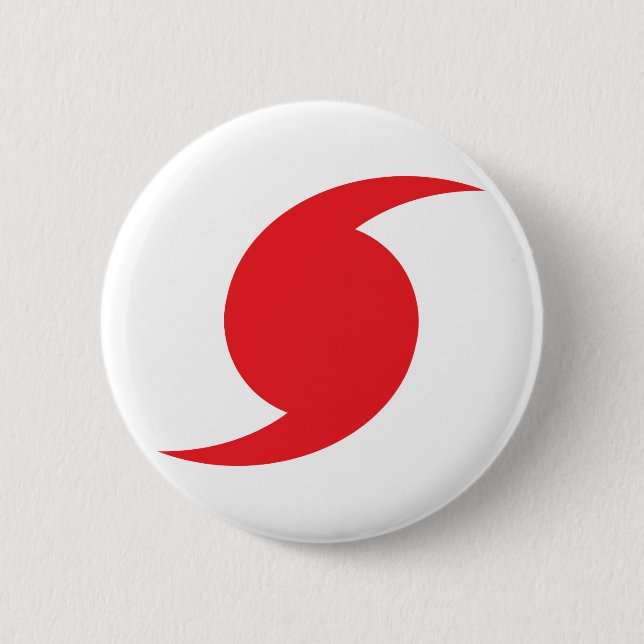 Badge Rond 5 Cm Symbole de Hunnicane (Devant)