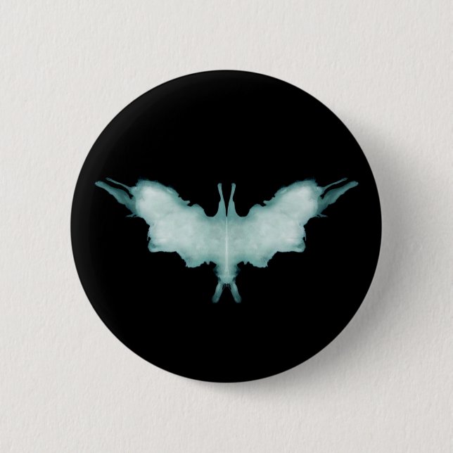 Badge Rond 5 Cm Symbole de la chauve-souris Rorschach (Devant)