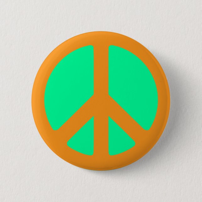Badge Rond 5 Cm Symbole de la paix (Devant)